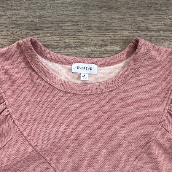Evereve Women's Rose Sweatshirt Kylar Puff Sleeve Sweater - Picture 5 of 8